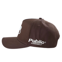 Rose Crest Snapback (Brown & Cream)