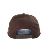 Rose Crest Snapback (Brown & Cream)