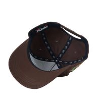Rose Crest Snapback (Brown & Cream)